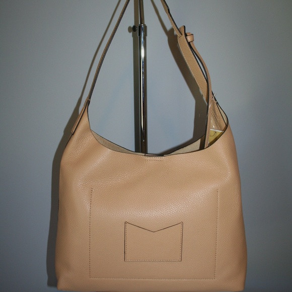 MICHAEL KORS JUNIE MEDIUM HOBO BUTTERNUT LEATHER - Picture 4 of 6